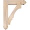 Ekena Millwork Balboa Arts and Crafts Smooth Bracket w/ Offset Brace, Douglas Fir, 7 1/2"W x 28"D x 36"H BKT0806X28X36BOA03SDF - alternate 3